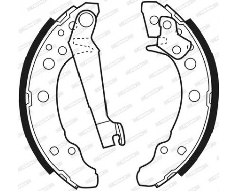 Brake Shoe Set PREMIER FSB191 Ferodo, Image 3