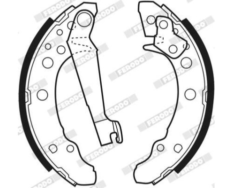 Brake Shoe Set PREMIER FSB191 Ferodo, Image 4