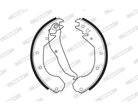 Brake Shoe Set PREMIER FSB199 Ferodo, Image 2