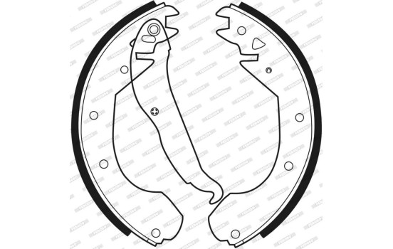 Brake Shoe Set PREMIER FSB199 Ferodo, Image 3