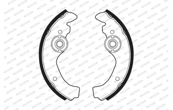 Brake Shoe Set PREMIER FSB23 Ferodo, Image 2