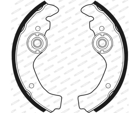 Brake Shoe Set PREMIER FSB23 Ferodo, Image 3