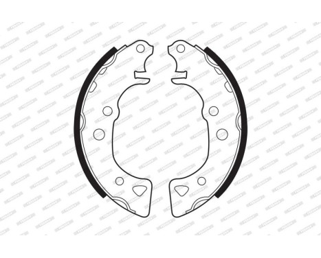 Brake Shoe Set PREMIER FSB232 Ferodo, Image 2