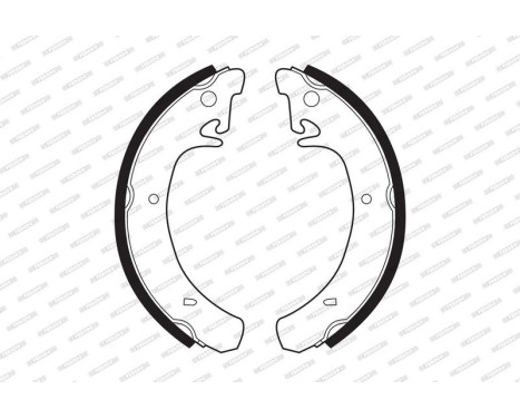 Brake Shoe Set PREMIER FSB240 Ferodo, Image 2