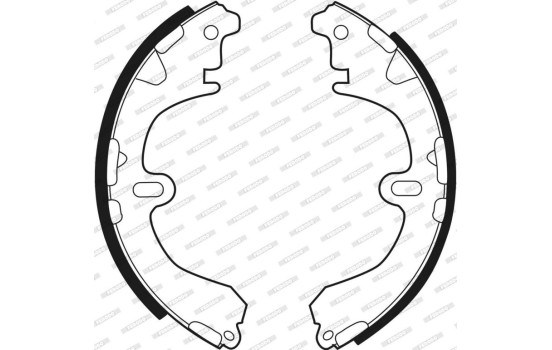Brake Shoe Set PREMIER FSB321 Ferodo, Image 3