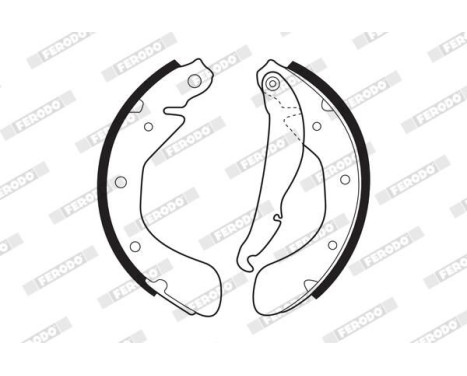 Brake Shoe Set PREMIER FSB334 Ferodo, Image 2