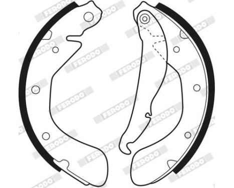 Brake Shoe Set PREMIER FSB334 Ferodo, Image 3