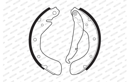 Brake Shoe Set PREMIER FSB334 Ferodo, Image 2