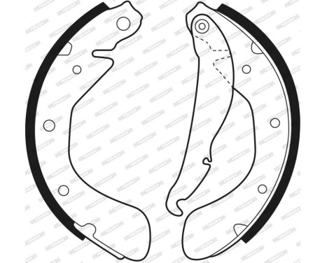 Brake Shoe Set PREMIER FSB334 Ferodo, Image 3