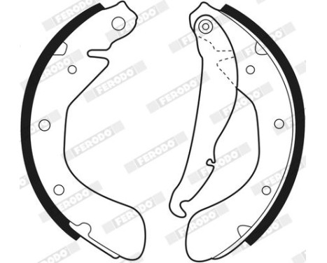Brake Shoe Set PREMIER FSB335 Ferodo, Image 3