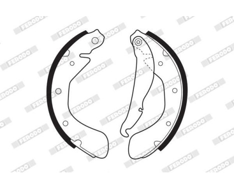 Brake Shoe Set PREMIER FSB335 Ferodo, Image 2