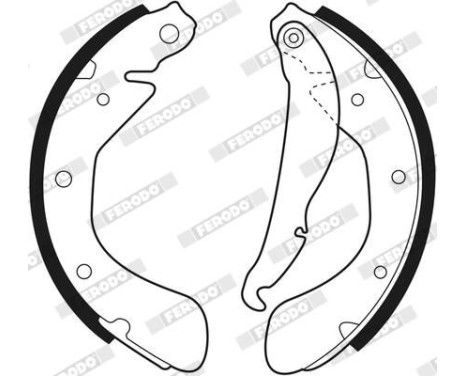 Brake Shoe Set PREMIER FSB335 Ferodo, Image 3
