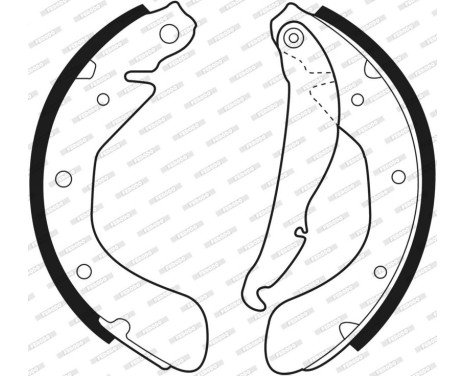 Brake Shoe Set PREMIER FSB335 Ferodo, Image 3