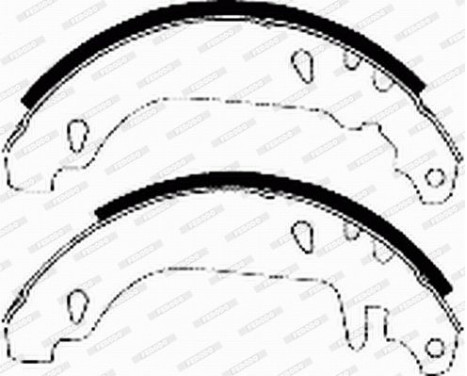 Brake Shoe Set PREMIER FSB337 Ferodo, Image 4