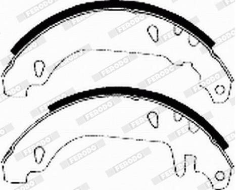 Brake Shoe Set PREMIER FSB337 Ferodo, Image 4