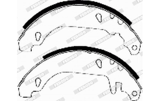 Brake Shoe Set PREMIER FSB337 Ferodo, Image 4