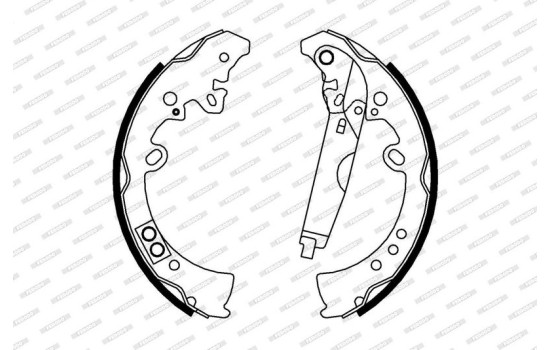 Brake Shoe Set PREMIER FSB4010 Ferodo, Image 2