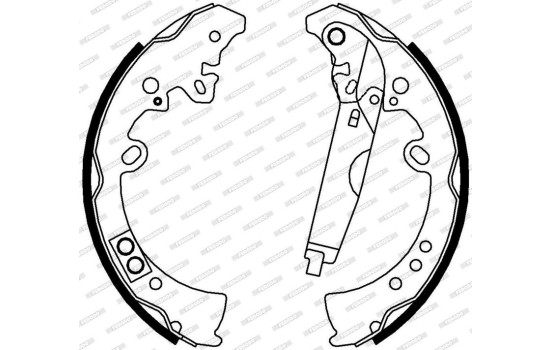 Brake Shoe Set PREMIER FSB4010 Ferodo, Image 3