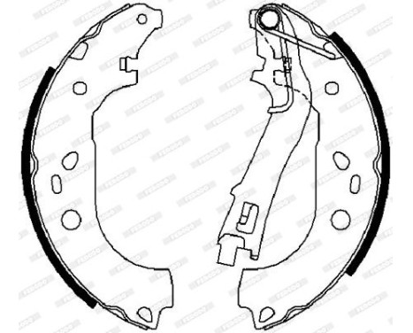 Brake Shoe Set PREMIER FSB4015 Ferodo, Image 2