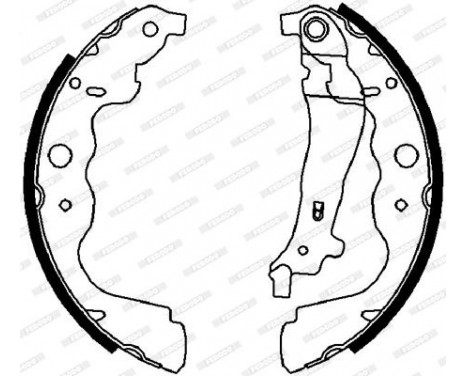 Brake Shoe Set PREMIER FSB4031 Ferodo, Image 2