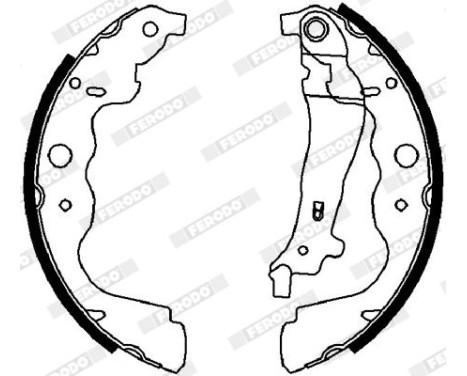 Brake Shoe Set PREMIER FSB4031 Ferodo, Image 2