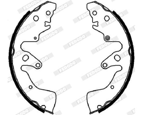 Brake Shoe Set PREMIER FSB4034 Ferodo, Image 2