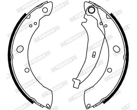 Brake Shoe Set PREMIER FSB4074 Ferodo, Image 2