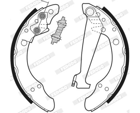 Brake Shoe Set PREMIER FSB408 Ferodo, Image 4
