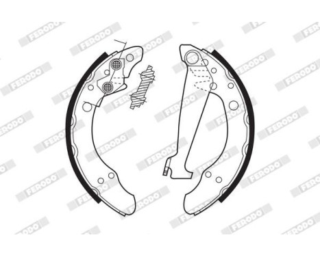 Brake Shoe Set PREMIER FSB408 Ferodo, Image 3