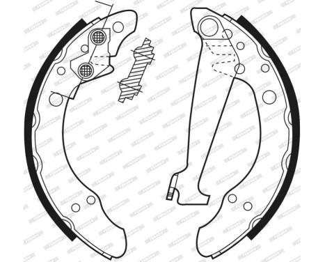 Brake Shoe Set PREMIER FSB408 Ferodo, Image 4