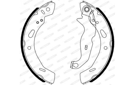 Brake Shoe Set PREMIER FSB4080 Ferodo