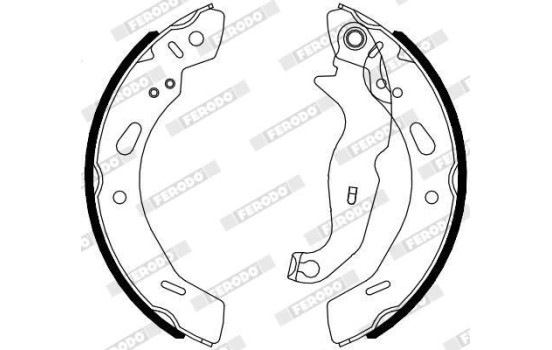 Brake Shoe Set PREMIER FSB4080 Ferodo