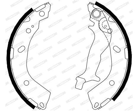 Brake Shoe Set PREMIER FSB4083 Ferodo, Image 2