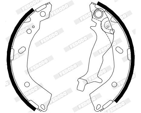 Brake Shoe Set PREMIER FSB4083 Ferodo, Image 2