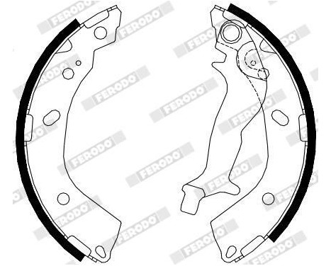 Brake Shoe Set PREMIER FSB4083 Ferodo, Image 2