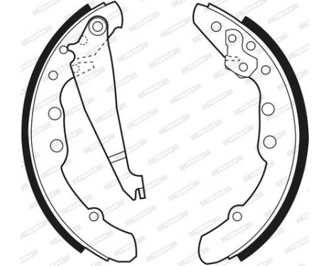 Brake Shoe Set PREMIER FSB409 Ferodo, Image 3