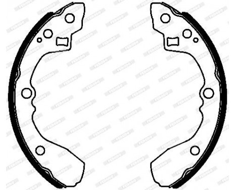 Brake Shoe Set PREMIER FSB4100 Ferodo, Image 2