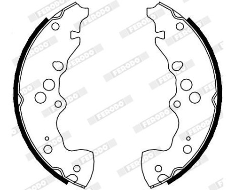 Brake Shoe Set PREMIER FSB4115 Ferodo, Image 2