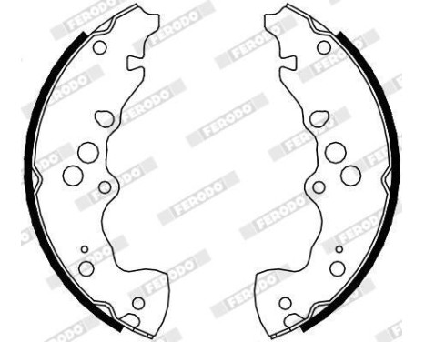 Brake Shoe Set PREMIER FSB4115 Ferodo, Image 2