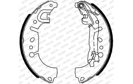 Brake Shoe Set PREMIER FSB4317 Ferodo, Image 2