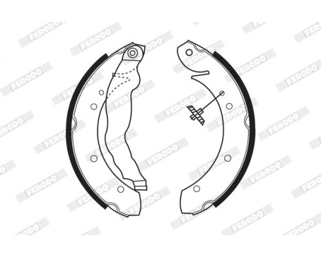 Brake Shoe Set PREMIER FSB447 Ferodo, Image 2
