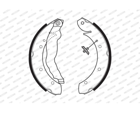 Brake Shoe Set PREMIER FSB447 Ferodo, Image 2