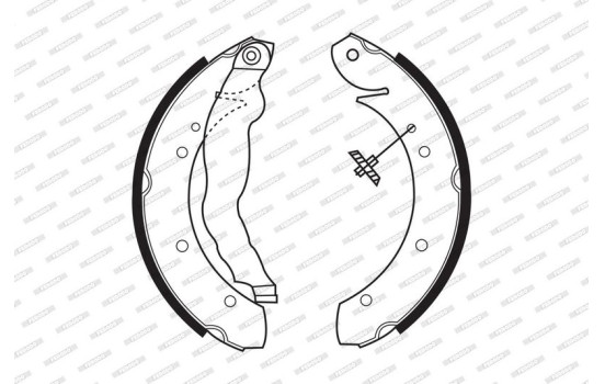Brake Shoe Set PREMIER FSB447 Ferodo, Image 2