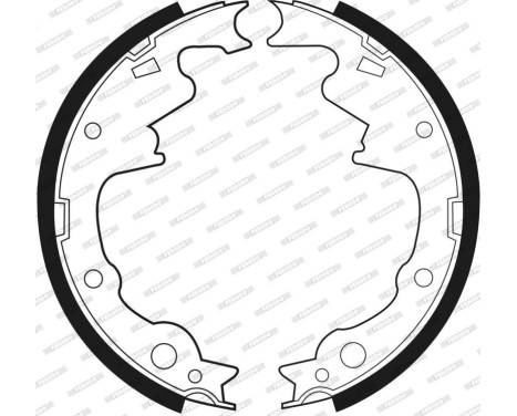 Brake Shoe Set PREMIER FSB466 Ferodo, Image 3