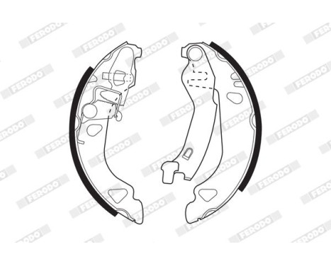 Brake Shoe Set PREMIER FSB477 Ferodo, Image 2