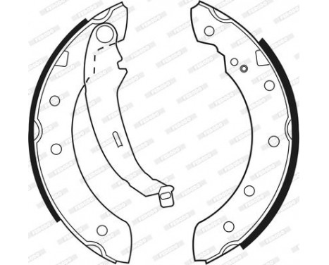 Brake Shoe Set PREMIER FSB519 Ferodo, Image 3