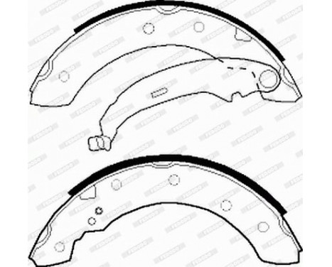 Brake Shoe Set PREMIER FSB519 Ferodo, Image 4