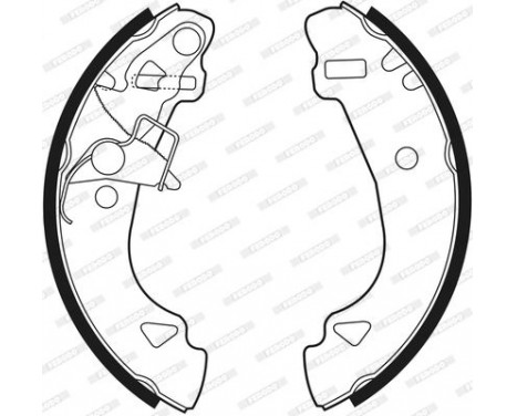 Brake Shoe Set PREMIER FSB527 Ferodo, Image 3