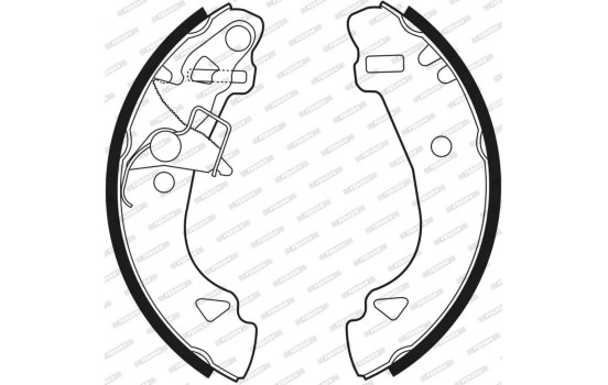 Brake Shoe Set PREMIER FSB527 Ferodo, Image 3