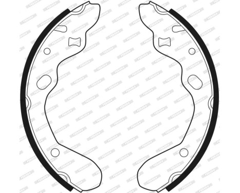 Brake Shoe Set PREMIER FSB540 Ferodo, Image 3